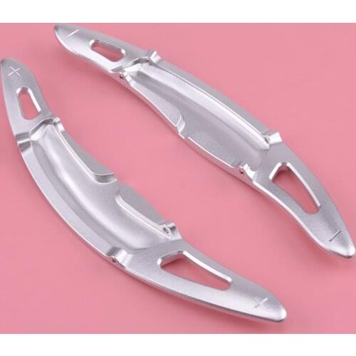 Aluminum Alloy Silver Car Steering Wheel Shift Paddle Shifter Extension fit for Porsche Panamera Cayenne Macan 718 911 918