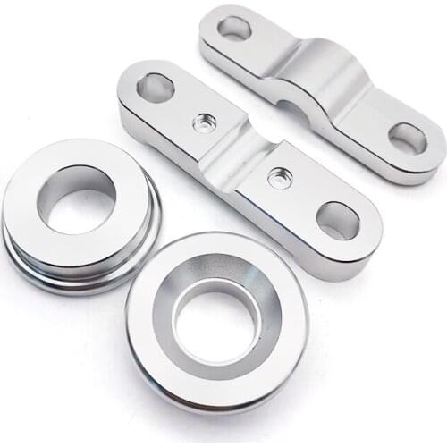 Car Front and Rear Solid Billet Shifter Bushings Aluminum For B-Series B16 B18 B20