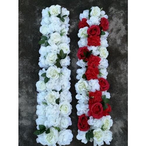 Flower bouquet artificial flower row fake rose flowers for wedding backdrops arches door aisle flower road lead window display