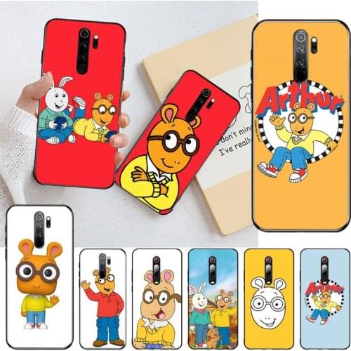 CUTEWANAN Cartoons Arthur Read Soft black Phone Case for Redmi Note 9 8 8T 8A 7 6 6A Go Pro Max Redmi 9 K20