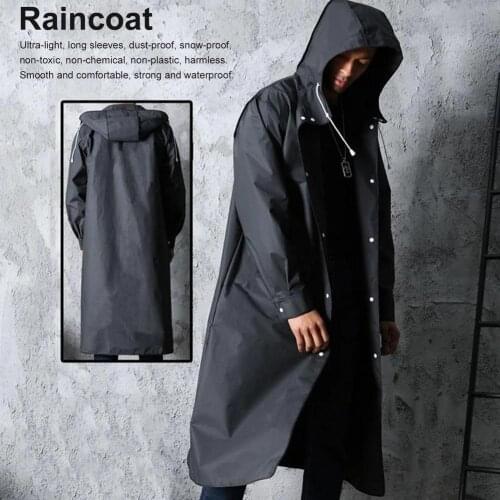 Long Unisex Ultra-Light Rainproof Windbreaker Breathable Waterproof Raincoats Windproof Protective Coat For Outdoor Activities