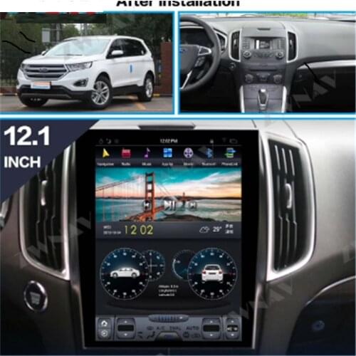 For Ford EDGE 2007 2008 - 2014 Car Multimedia Player Stereo Android Tesla Style Screen Audio Radio PX6 autoradio GPS Head unit