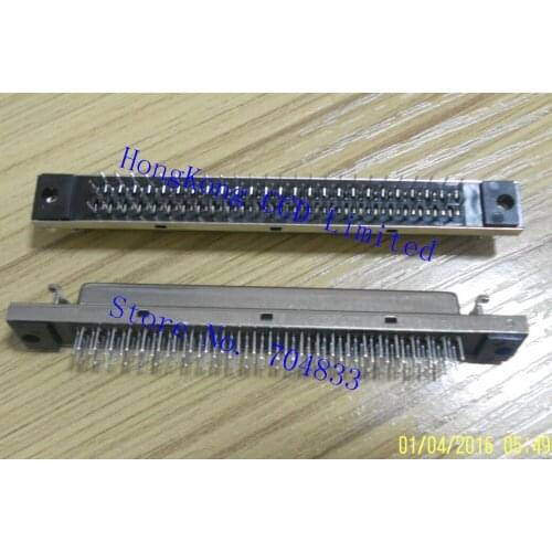 SCSI-100PIN female socket pin (DB type) welded plate straight legs SCSI 100 PIN female