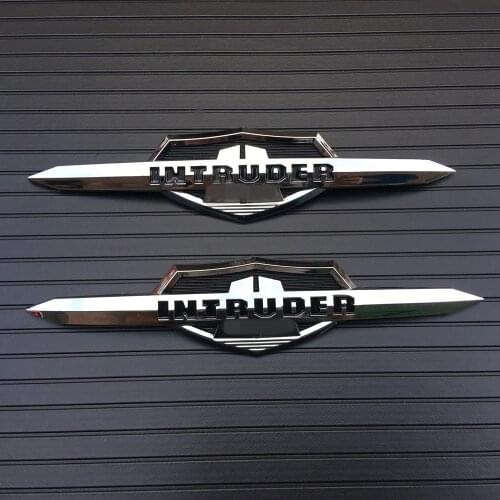 Motorcycle Chromed Fuel Tank Sticker Nameplate Decorative Medallion Decal For Suzuki Intruder