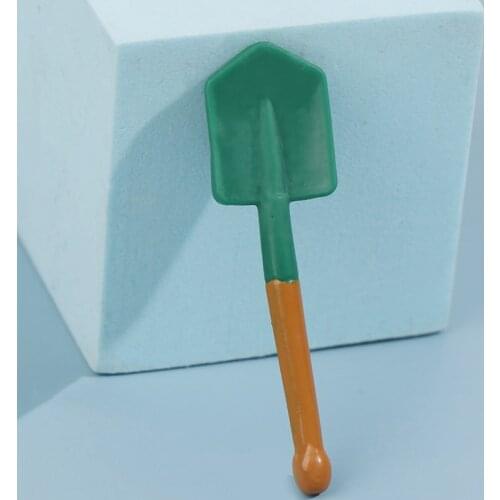 1:12 Dollhouse Miniature Shovel Farming Tool Model Toy Doll House Garden Decor
