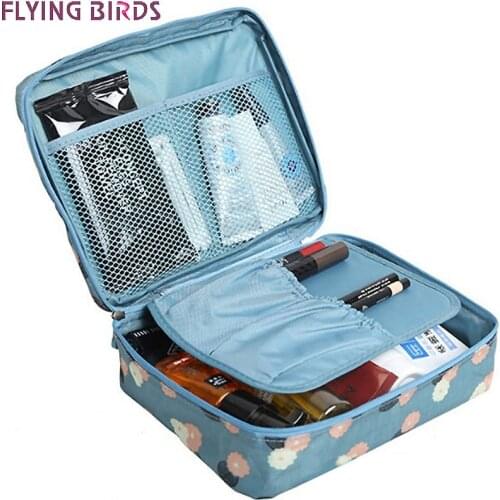 FLYING BIRDS! Cosmetic Bags Multifunction wash bag Women Makeup portable Bag toiletry Storage waterproof Travel Bags LM4092fb