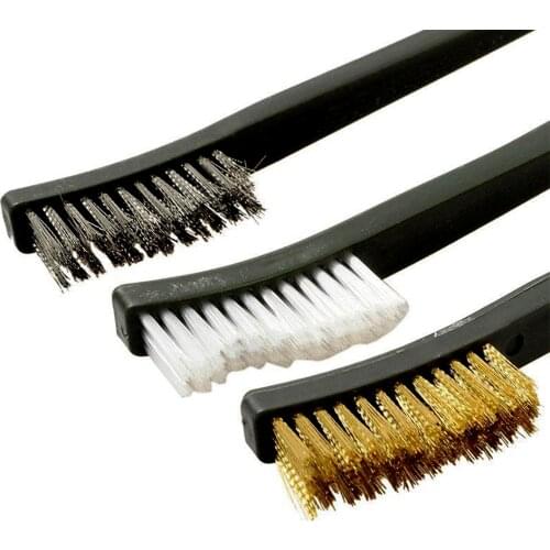 Wire Brush Set Stainless Steel Cleaning Polishing Rust Brush Practical Cycling Tools MTB Road Bike Accessories Rust Brush