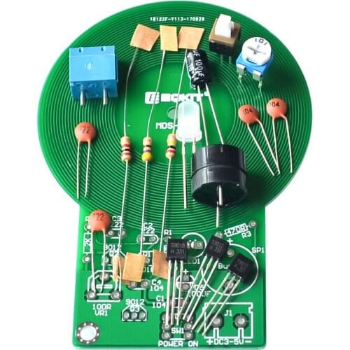 Metal Detector Electronic DC 3V-5V 60mm Non-contact Sensor Board Module Electronic Part Metal Detector With Battery Case DIY Kit