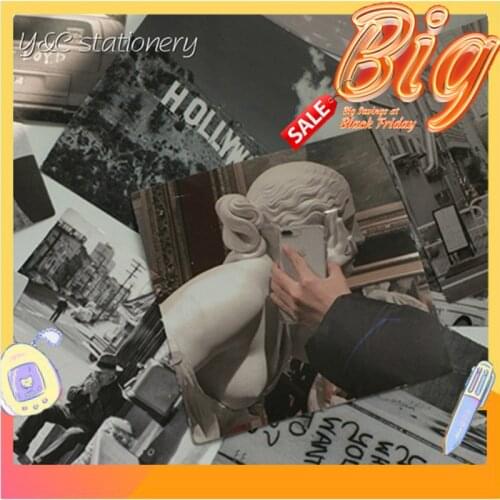 30/40pcs 4sheets Aesthete Stickers Set Vintage Color Decorative Stickers Personality Scrapbook Decoration Cute Stationery