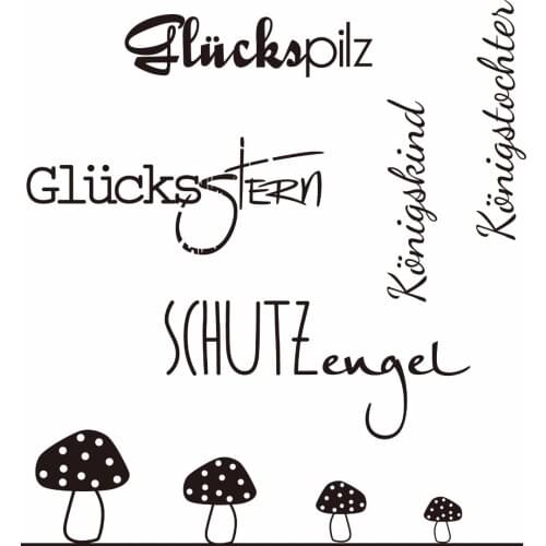 German word Transparent Clear Silicone Stamp/Seal for DIY scrapbooking/photo album Decorative clear stamp A146