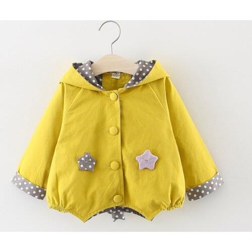Spring fall infant Baby Girls Clothing Outfit Hoodie Windbreaker Jacket coats for Newborn Baby Girl Clothes tops Loose outerwear