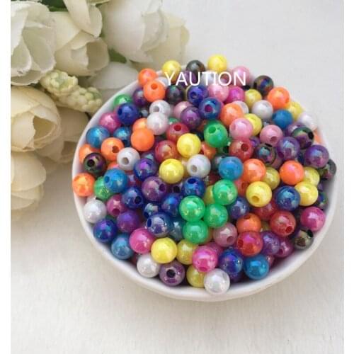 Wholesale 6mm 300Pcs Round Plastic Pearl Spacers Beads For Necklace Making