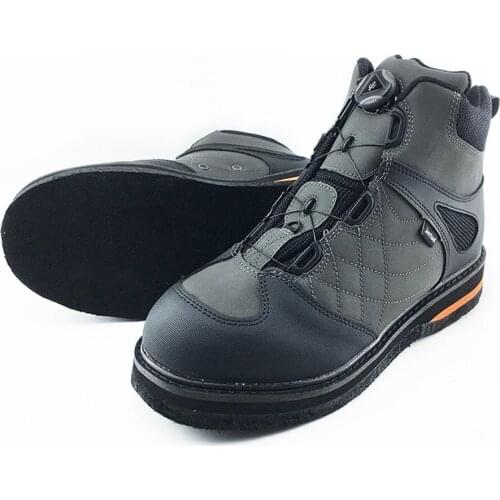 Original JEERKOOL Fly Fishing Waders Aqua Shoes Self-lock Felt Sole Self Locking Fish Rocky fishing shoes Boots Felt-soled