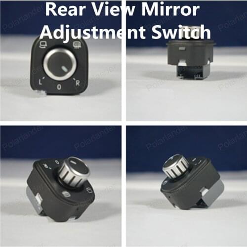Polarlander 5ND959565A/B for T/iguan S/agitar Magot/an CC G/olf 6 Mirror Switch Car Side View Mirror Adjustment Knob Chrome