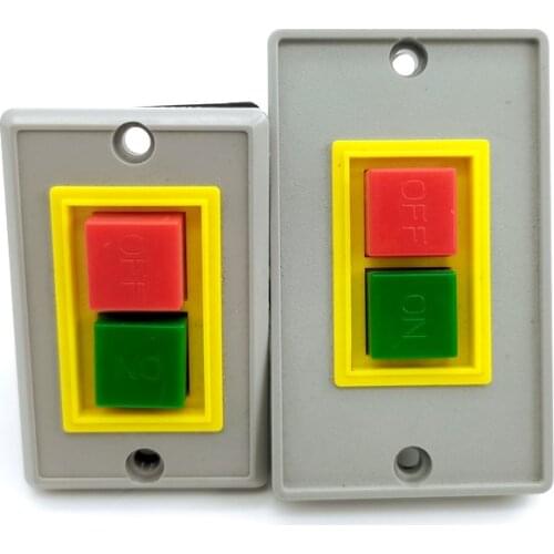 Qks2-5 switch self-locking button switch 3-phase 3P 380VAC 5A bench drill mill button switch