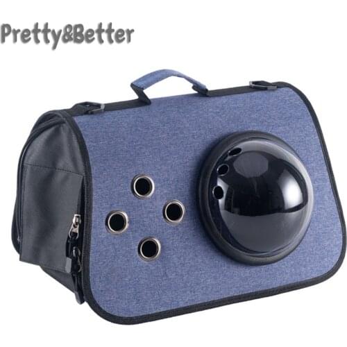 Pretty&Better Oxford Pure Color Pet Carrier Bag Portable Outdoor Cat Foldable Dog Travel Pet Bag Puppy Carrying Shoulder Bags