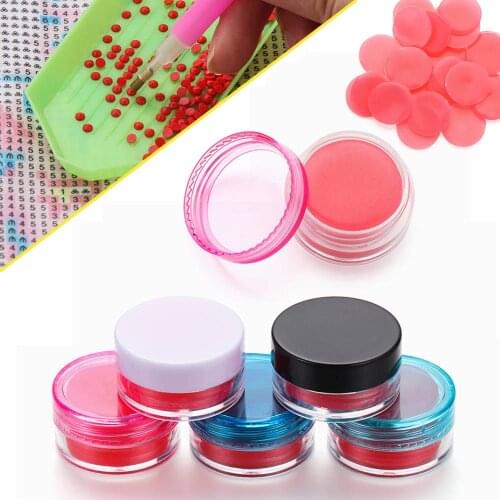 1/3Bottles DIY Diamond Painting Glue Clay Embroidery Cross Stitch Drilling Mud Diamond Painting Storage Container Nail Tools