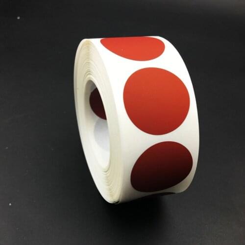 1" Inch Round Red Scratch Off Stickers Labels Tickets Promotional Games -1000pcs Lowest Price