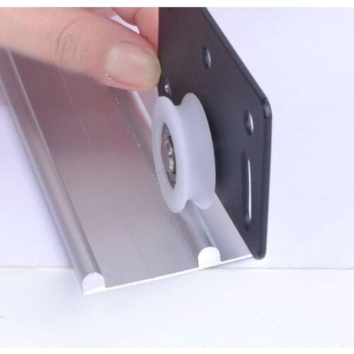 1set Sliding Door Wheels Rollers Pulleys Runners for Cupboard Wardrobe Cabinet Smoothly Mute Nylon Wheels wardrobe door roller