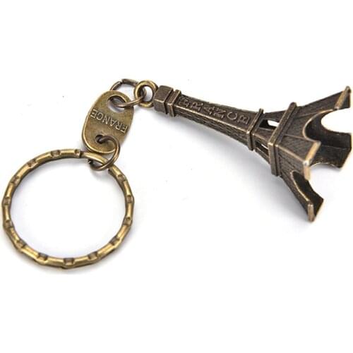 1PC Mini Eiffel Tower Model Keychain Keyfob Eiffel Tower Figurines Eiffel Tower Keychain
