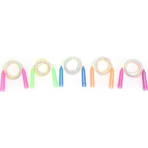 1PC Soft PVC Skip Rope For Kids Color Random Fast Skipping Jumping Rope Portable Kids Jump Rope Crossfit Fitness Sports Training