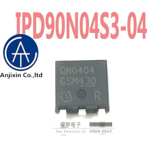 10pcs 100% orginal new real stock MOS field effect tube IPD90N04S3-04 silk screen QN0404 TO-252