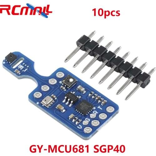 10Pcs GY-MCU681 SGP40 Temperature Humidity Pressure Module Indoor Air IAQ Sensor Detection Module