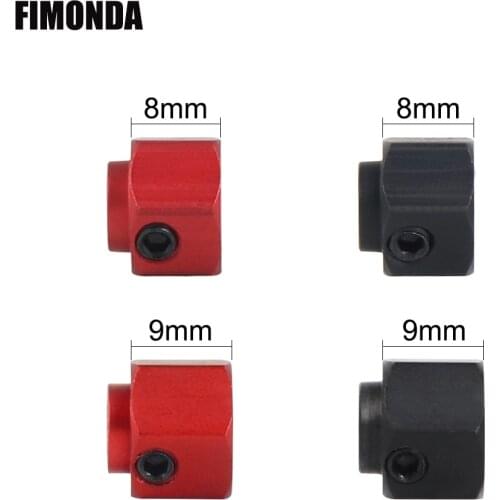 4pcs TRX-4 Wheel Hub 12mm Metal Hex Adapter Widen 8mm 9mm for 1/10 RC Crawler Car Traxxas TRX4 Wide Body Upgrade Parts
