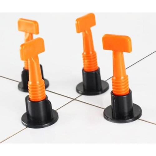 50pcs tile leveler equalizer clip locator wall tile floor tile cross T-type card seam leveler