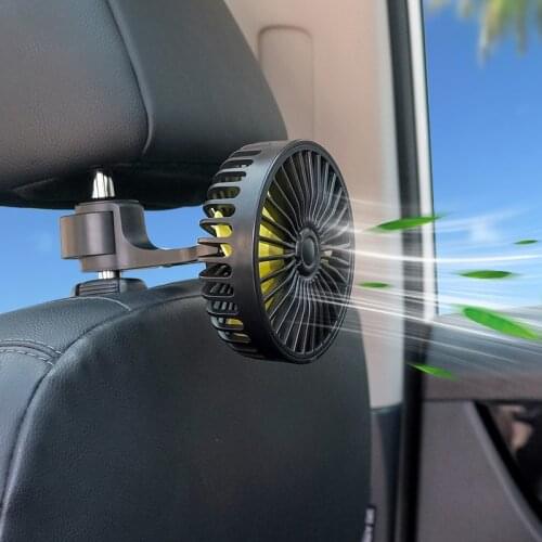 Car Fan Rear Seat Ventilador USB Freshener Air Conditioner Climatiseur Ventilateur Voiture Ventilatore Cooler Auto Ventilator