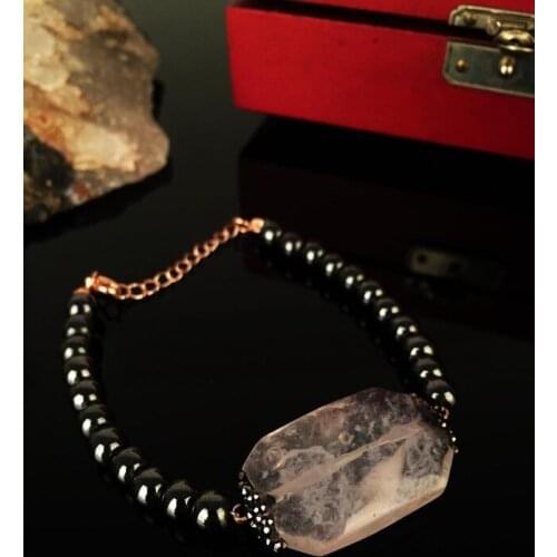 Dr Stone Natural Stone Women 'S Pink Quartz Stone Rose Gold plated Even 372887683