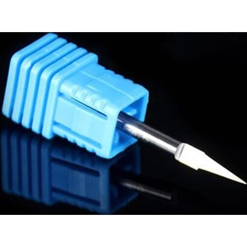 10 pcs extend 6mm Tungsten Steel V Shape Carbide PCB Engraving Bits CNC Router Tool 20 degree DIA 0.2-0.4MM