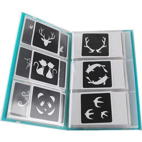 Henna 108 Designs Booklet Multiple Choices Body Paint Airbrush Tattoo Stencils Random Color Small Cute Flower Butterfly Cartoon