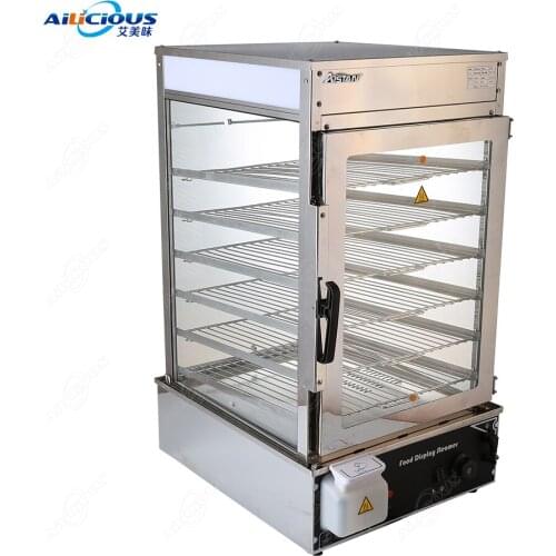 KA600L Food Steamer 6 Tier Glass Display Showcase Bun Used Mini Food Steamer