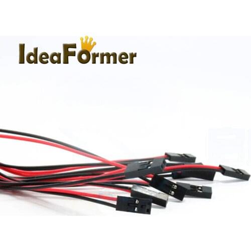 1/3pcs 70cm 2 Pin Female to Female Jumper Wire Dupont Cable 2pin JUMPER CABLE WIRE FOR PCB connector 3d printer parts