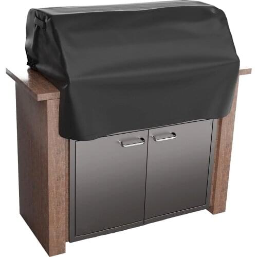 Anti-UV BBQ Cover Waterproof Grill Top Cover Kitchen Accessories Barbecue Covers For Weber Gas Large Barbeque UV Outdoor Garden