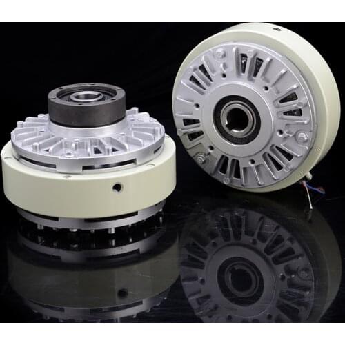 Hollow shaft clutch 0.6-40kg magnetic powder brake 24 V tension controller pneumatic shaft electromagnetic powder brake