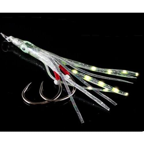 Slowly jig hook fishing tackle lure octopus assist hook boat slow bait all for fishing supplier 1set