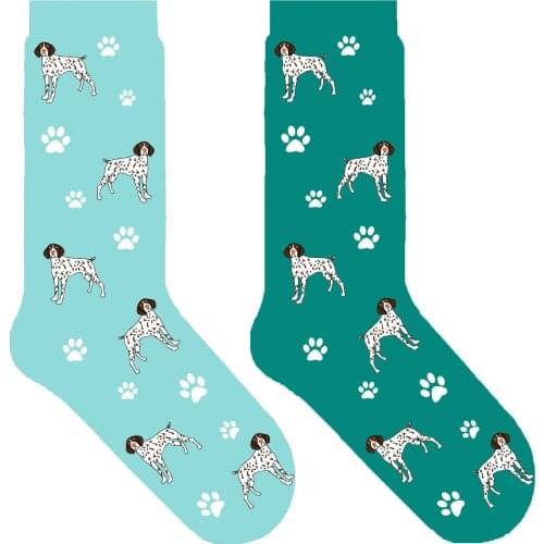 German Shorthaired Pointer Dog Gift novelty fun crew socks for Pet lover gift cute paw dog mom parent ORIGINAL 50pair unisex