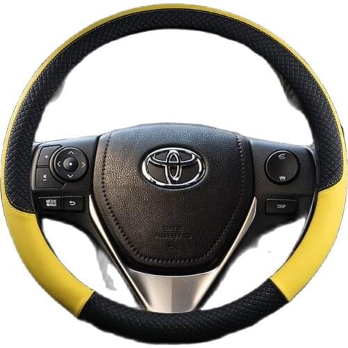 Car Steering Wheel Cover Sport Auto Steering Wheel Covers Universal PU Leather Steering-wheel Cover peugeot 508 K3 K4 K5