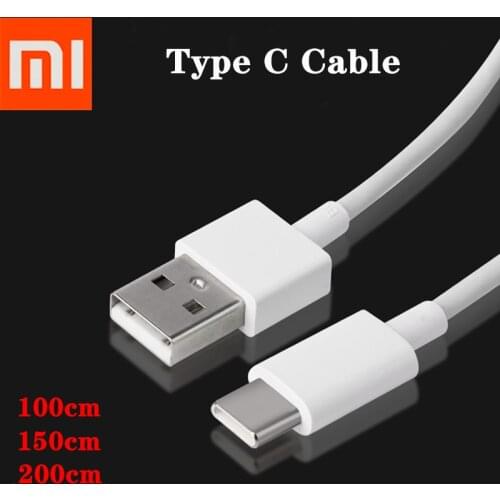 Original Xiaomi USB 3.1 Type C Cable 3A Fast Charging Cord For Mi 9 10 CC9 Pro CC9E A3 Mix 2 3 Max 3 F1 F2 Redmi 9C Note 9S 9 8T