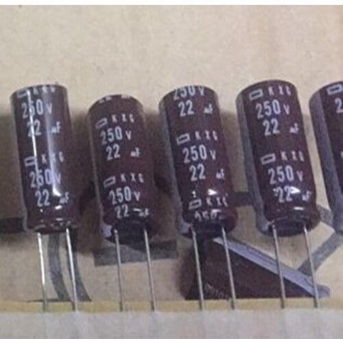 CAP Switching US 250V 22UF Size 10*20 mm NIPPONCHEMI-CON High frequency low resistance new and original 30pcs/lot