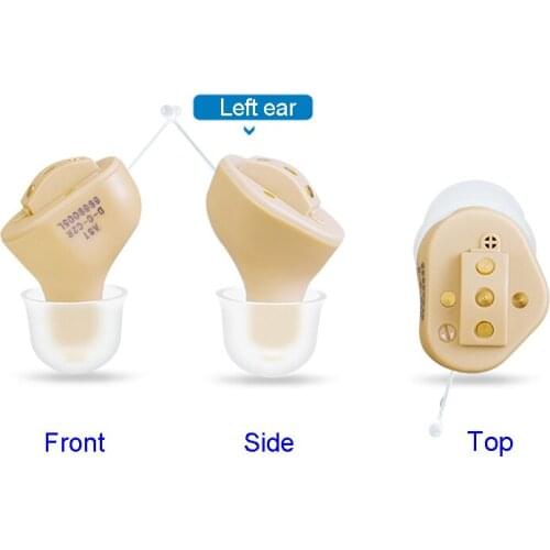 S-51 Rechargeable Invisible In Ear Digital Hearing Aid 2 channel USB Rechargeable CIC Hearing Aids sound amplifier Dropshipping