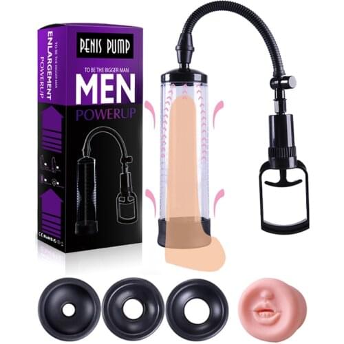 Penis Pump Sex Toy for Men Adult Sex Toys Penis Extender Penis Enlarger for Man Masturbator Delay Lasting Trainer Sex Shop