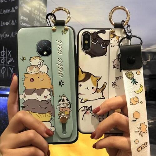 Original For Woman Phone Case For Doogee X95 Phone Holder Lanyard Silicone Cute Cover Durable