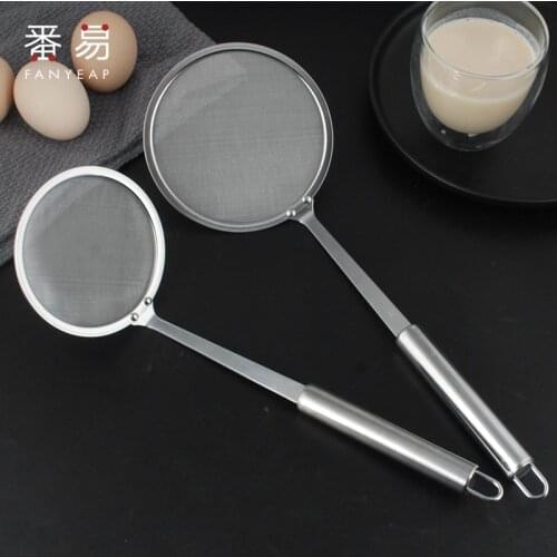 Super Thick Hot Pot Filter Soup Skimmer Spoon Mesh Percolator Strainer Fat Oil Skim Grease Foam
