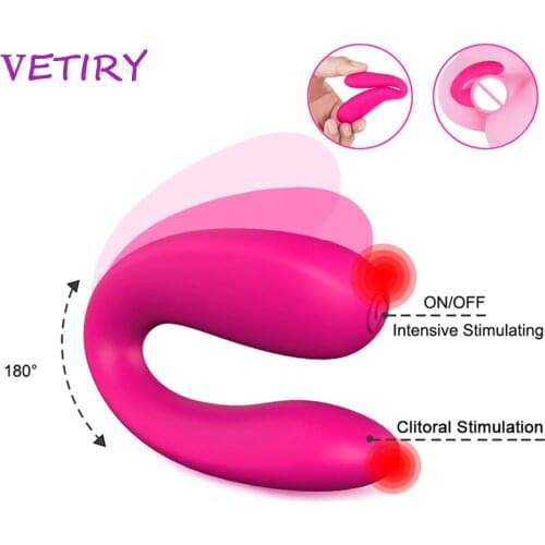 VETIRY Vibrating Sex Toy For Adult Vagina Clitoris Stimulate U Type Vibrator for Women Masturbator G-Spot Vibration for Couple