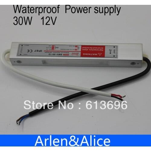 30W 12V 2.5A Waterproof outdoor Single Output Switching power supply for LED Strip light ac to dc