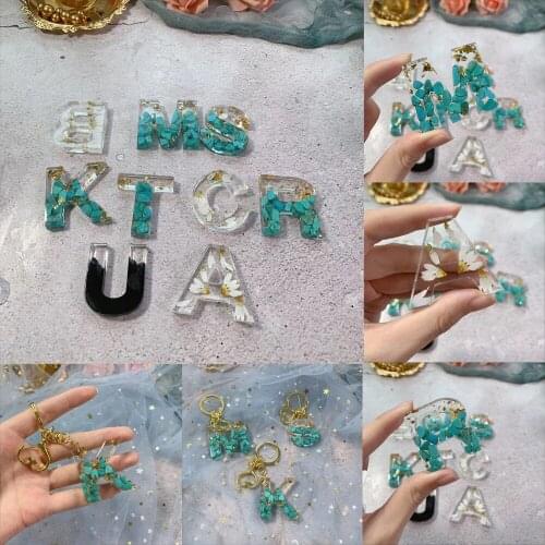 1Pcs Letter Mold Alphabet Number Silicone Molds Crystal Glue Epoxy Resin Casting Mold For DIY Jewelry Making Craft Accessories