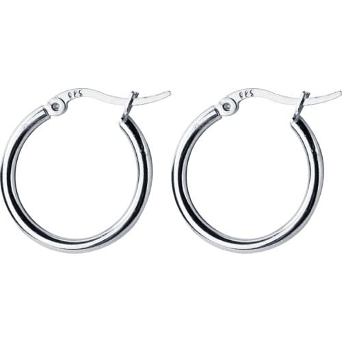 2MM 1PAIR THIN Real. 925 Sterling Silver jewelry Endless CIRCLE Polished Lucky Hoop Huggie Earrings Geomeric GTLE2576